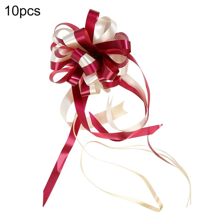 6 Rolls 150 Yards Christmas Ribbons Red Satin Ribbon for Gift Wrapping Crafts Holiday Xmas Bows DIY