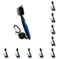thumbnail image 2 of Sonducket Cepillo para palos de Golf de acero inoxidable, ergonómico, telescópico de mano, cepillos para zapatos de doble cara, herramienta de Azul sin tapa 10Conjunto, 2 of 6