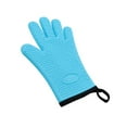 thumbnail image 1 of Naiovety Guante de silicona Horno Microondas Calienta Guantes aislados Parrilla Anti-escaldado Protector de cocina Herramienta para hornear Cocina y Comedor Azul, 1 of 6