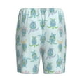 thumbnail image 2 of Lsque Sea Turtle Mens Sleep Pajama Shorts,Short Pajama Pants, Cotton Ultra-Soft Knit-Large, 2 of 9