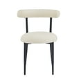 thumbnail image 6 of Euroco Set of 2 Modern Upholstered Barstools with Metal Frame and Open Back, 20.5'' Seat Height, 6 of 9