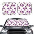 thumbnail image 2 of Vsdgher Orchids Flowers Print Car Windshield Sun Shade, Reflective Sunshade Window Sunshade Sun Visor Protector Fit for Cars,Trucks,SUVs-Small, 2 of 6