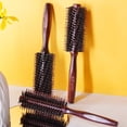 thumbnail image 1 of Peine para cabello rizado con forma esponjosa, peine para cabello liso, peine enrollable de madera maciza resistente a altas temperaturas, 1 of 2