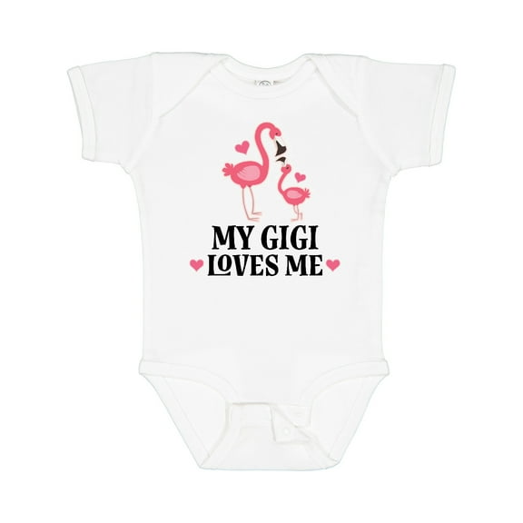 Inktastic My Gigi Loves Me Flamingo Girls Baby Bodysuit