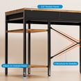 thumbnail image 6 of CONCETTA 55 inch Computer Desk with 6 Drawers & 2 Open Shelves, Modern Home Office Desk with Storage, Writing Study Desk for Bedroom, Workspace，Rust, 6 of 9