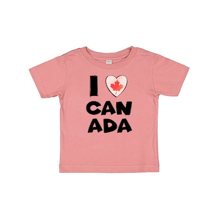 

Inktastic I Love Canada Heart with Maple Leaf Gift Baby Boy or Baby Girl T-Shirt