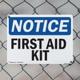 thumbnail image 4 of First Aid Kit OSHA Notice Aluminum Sign 18 Inch x 12 Inch - 10 Pack, 4 of 8