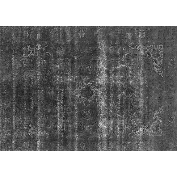 Ahgly Company Indoor Rectangle Oriental Gray Industrial Area Rugs, 3' x 5'