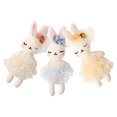 thumbnail image 2 of PTOOTP 3 piezas de conejito de peluche pequeño, animales de peluche, juguete de conejo, muñeca, manualidades, hacer adornos de conejo, 2 of 6