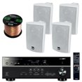 thumbnail image 2 of Yamaha RX-V577 - 7.2-Channel Home Theater Bluetooth USB Wifi & Apple AirPlay Receiver Bundle Combo With 4x Dual LU43PW Indoor/Outdoor 100W 3-Way 4" White Box Speakers + Enrock 50 Feet 16g Speaker Wire, 2 of 8