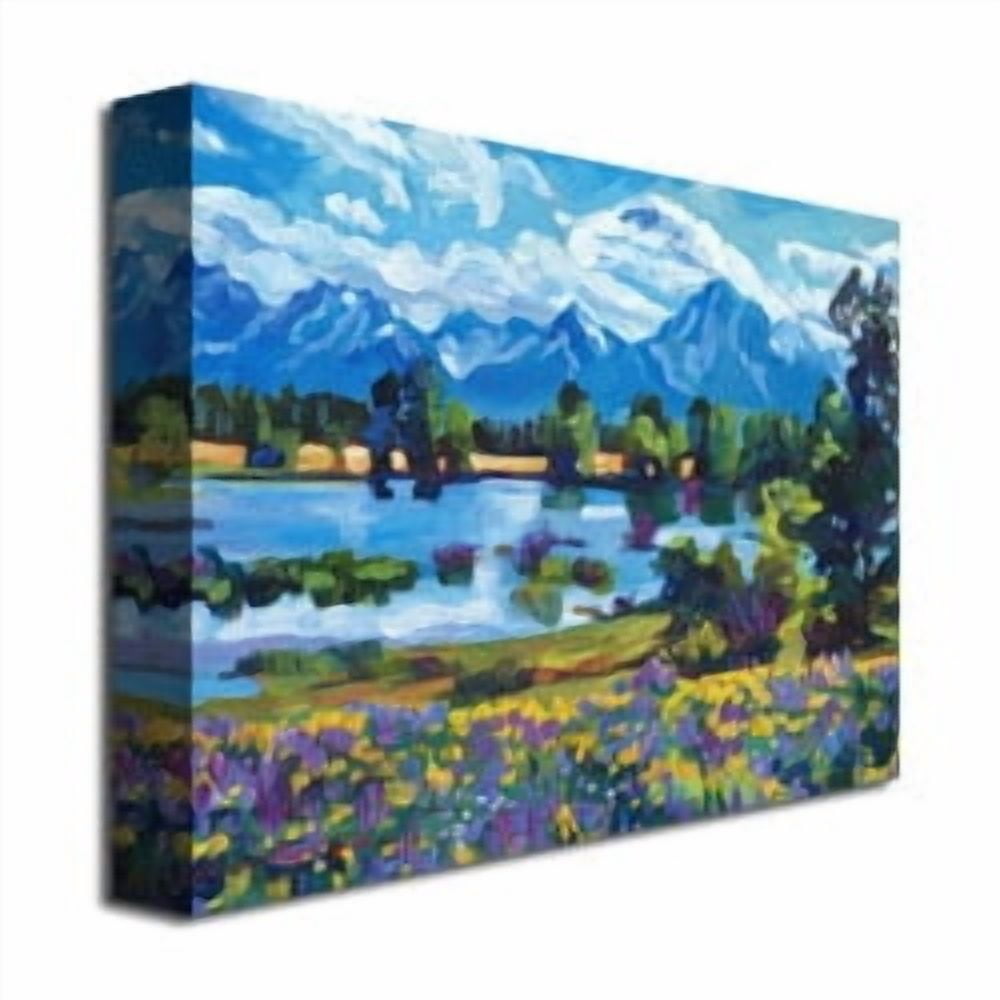 Trademark Art "Wildflower Valley" Canvas Wall Art by David Lloyd Glover