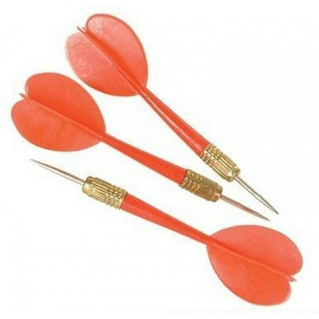 Red Plastic Carnival Balloon Darts Set of 24, 24 pack of red plastic darts each is 5