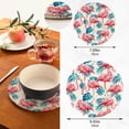 thumbnail image 3 of Flamingo 2 Pack Pot Holders Trivets, Heat Resistant Hot Pads for Kitchen Table Decoration Trivets for Hot Dishes/Pot/Bowl/Teapot/Hot Pot Holders, 7" + 9.45", 3 of 7