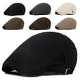 thumbnail image 4 of Fashion Men Women Solid Color Causal Duckbill Cap Outdoor Sports Flat Beret Hat, 4 of 7