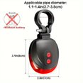 thumbnail image 4 of SUTENGDA Bicycle LED Tail Light with 5 LED Lights and 2 Laser Beams - ABS Material  Seatpost Installation  Battery Powered Does Not Include AAA Batteries  Suitable for 36V or Below, 4 of 7