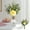 🔥 Yellow_New#833, variant on Artificial Rose Bouquet | Silk Fabric Lifelike Flowers | 7-Head Simulation Arrangement | Floor Centerpiece | White Pink Yellow Green | 14"x9" | 1 Pack | Realistic Synthetic Floral Decor