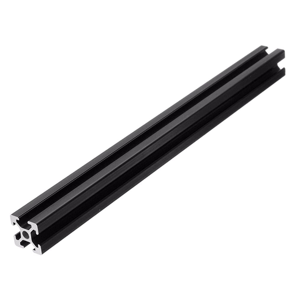 2020T-Slot Black Aluminum Profiles Extrusion Frame 300-500mm Length F 3D Printer 