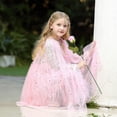 thumbnail image 4 of KAWELL Girls Princess Cape Shiny Party Props Kids Halloween Dress up, 4 of 6