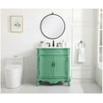 thumbnail image 5 of Elegant Kitchen and Bath 32 inch Single Bathroom vanity in vintage mint, 5 of 7