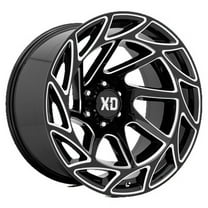 XD Aluminum Rim XD860 ONSLAUGHT 20X10in Gloss Black Milled Finish, XD86021080318N