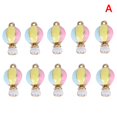 thumbnail image 2 of 10 Uds. Colgantes de dijes de globo de aire caliente de aleación de esmalte chapado, accesorios de joyería Diy, 2 of 3