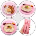 thumbnail image 3 of OUNONA 1Pc Pink Silicone Plate Cartoon Pig Design for Animal Cute Plate, 3 of 7