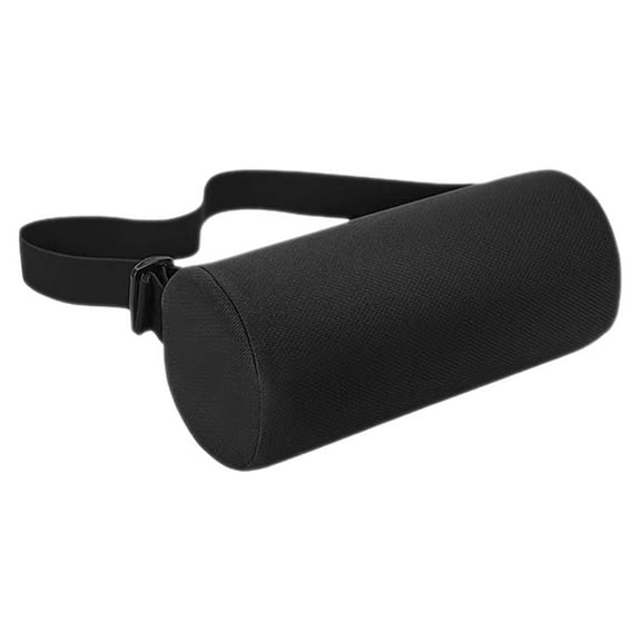 Soimiss Black Memory Foam Lumbar Support Pillow for Chair with Breathable