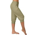 thumbnail image 6 of Ruimatai Women's Yoga Capris Pants High Waisted Loose Soft Workout Pants with Pockets for Running Outdoor Sports Casual Stretchy Comfortable, 6 of 6