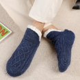thumbnail image 3 of Unisex Fluffy Fuzzy Warm Slipper Socks for Men Women, Thick Fleece Lined Non-Slip Socks For Indoor Floor, 3 of 4