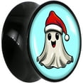 thumbnail image 2 of Body Candy 20mm Holiday Christmas Spirit Ghost Black Acrylic Saddle Plug Set, 2 of 4