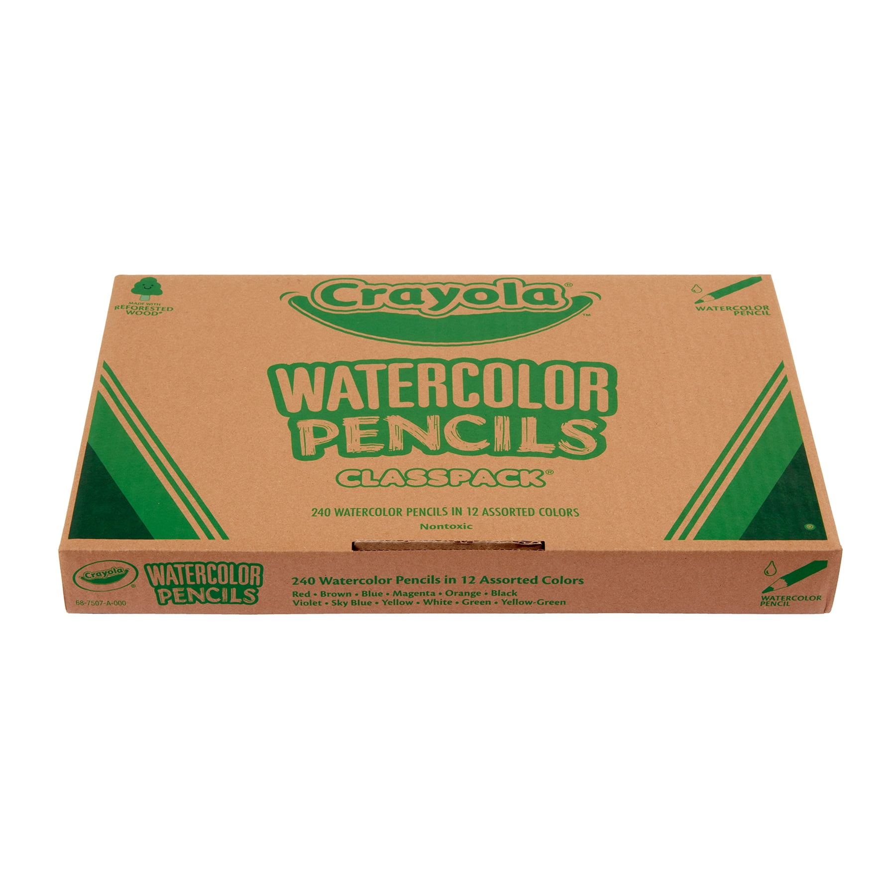 Crayola Watercolor Colored Pencils Classpack, 240 Pencils