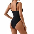thumbnail image 3 of Plus Size Swimwear For Women,’s Tie Side Solid Color Two Piece Beach – Triangle Top & Bottom, 3 of 4