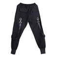 thumbnail image 3 of Cargo Pants for Men QIPOPIQ Clearance,Men's Pockets Pencil Pants Hip Hop Patchwork Ripped Sweatpants Black 2XL, 3 of 9