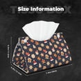 thumbnail image 6 of Lsque Holiday Gingerbreads Printed Long Tissue Box Cover Holder, Facial Paper Organizer Dispenser,Triangle with Bottom Belt, PVC Leather Decorative Organizer, 6 of 9