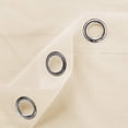 thumbnail image 5 of Deconovo Sheer Curtain Grommet Tulle Voile Curtain Drape for Sliding Glass Door 100x84 inch Beige 1 Panel, 5 of 6