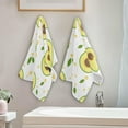 thumbnail image 4 of SKYSONIC Avocado Soft Hand Towels set of 2, Absorbent Bath Towel Decorative Fingertip Towels for Bathroom Gym Spa Hotel Beach Swimming Pool,14.4 x 28.3 inch, 4 of 7