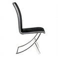 thumbnail image 2 of Zuo Chaise de Salle à Manger Moderne Delfin, Noire (Ensemble de 2), 2 of 6