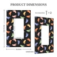 thumbnail image 3 of DouZhe 1-Gang Decorator/Rocker Wallplate, Cartoon Colorful Footprint Decorative Wall Plates, 3 of 7