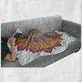 thumbnail image 6 of Mandala Soft Flannel Fleece Throw Blanket, Spring Concept Vintage Style Element Oriental Boho Pattern Flourishing Flowers, Cozy Plush for Indoor and Outdoor Use, 70" x 90", Multicolor, by Ambesonne, 6 of 6