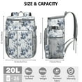 thumbnail image 3 of Travel Cooler Bag - Pioneer Flower Floral Print Pattern Camping Beer Cooler Backpack with Bottle Opener- Waterproof Insulated Picnic Backpacks - Cooler Bag for Beach, 3 of 6