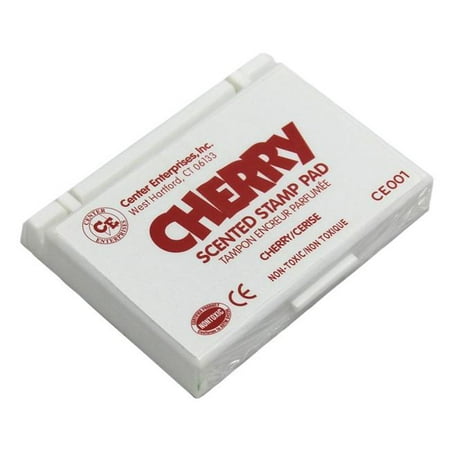 Center Enterprises CE-01BN 6 Each Stamp Pad Scented Cherry, Red