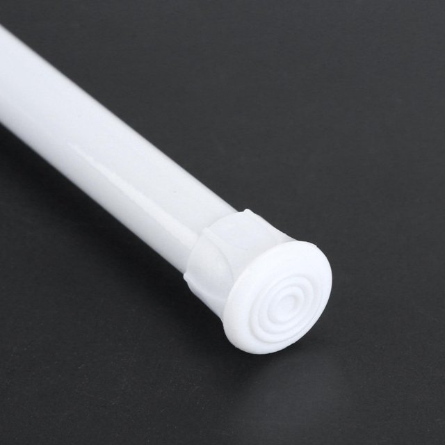 Fyydes Shower Curtain Rod,Spring Tension Rail,Adjustable Spring Loaded Tension Rod Shower Extendable Curtain Closet Window Rail Pole