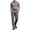 Gray, variant on hotojiny Men's Suits 2 Piece Set Casual Regular Fit Short-Sleeve Shirt and Pants Set for Office Business Wedding(White,X-Large)