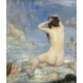 thumbnail image 2 of John Macallan Swan 15x17 Gold Ornate Wood Frame and Double Matted Museum Art Print Titled - From Sirenen (1870 - 1910), 2 of 4