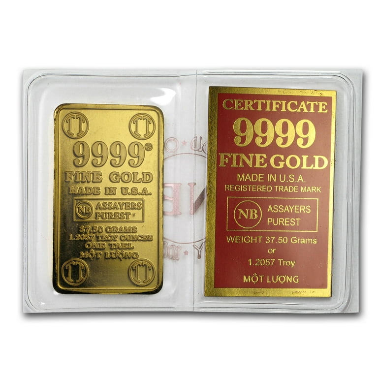 Chapado en Laton ゴールド　Mg2b Chapado en Laton ゴールド Mgw 1/2 oz Gold Bar - Johnson