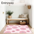 thumbnail image 3 of ODIKA 3x5 Machine Washable Non-Slip Area Rug, Blooming Garden Rosette Decorative Floret Arrangement Ultra Soft Rug, None, 565312, 3 of 7