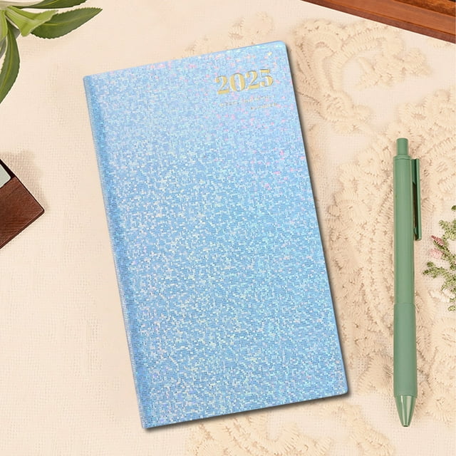 Pocket Planner, Compact Notebook, Portable Schedule Book, Daily Organizer, Lays Flat Binding, Thick Ink-Proof Paper, Smooth Writing Surface, Ideal for On-The-Go Planning
