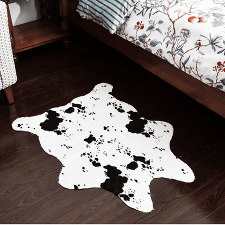 Vtoy Animal Print Rugs Faux Cow Hide Rug Cow Carpet For