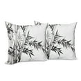 thumbnail image 6 of Ambesonne Black White Throw Pillow Cover 2 Pack, Watercolor Tree Branch, 24", Charcoal Grey and White, 6 of 6