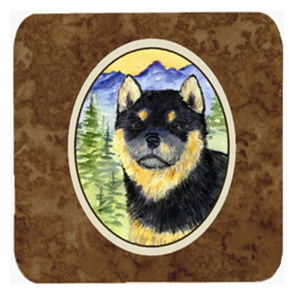 Shiba Inu Foam Coasters - Set 4